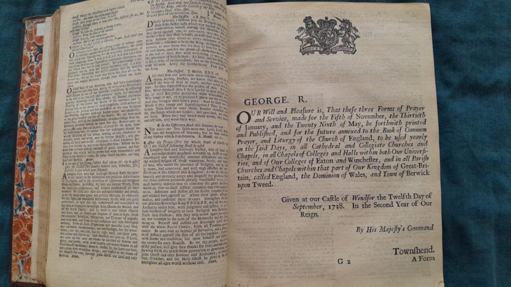 book of common prayers and other rites - Henry hills 1731